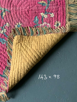 Turkish kandili quilted block print (143 x 98cm)