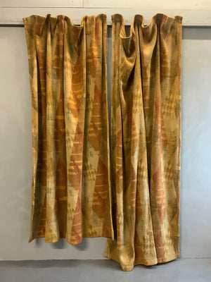 Fench Art Deco wool curtains (215/180 drop x 120cm)