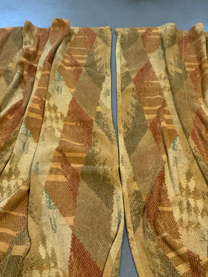 Fench Art Deco wool curtains (215/180 drop x 120cm)