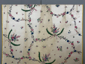 Canton antique Chinese painted silk mounted (96 x 74cm)