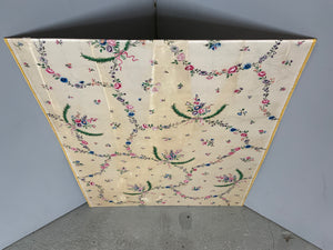 Canton antique Chinese painted silk mounted (96 x 74cm)