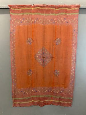 Rajasthan or Gujarat summer tie-dye bandhani shawl (206 x 134cm)