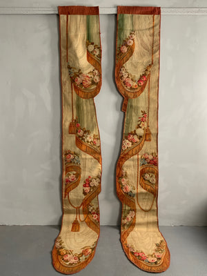 French Aubusson antique portiere tapestry pour l'entrée de la chambre (310 x 43cm) [2]