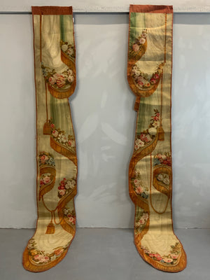 French Aubusson antique portiere tapestry pour l'entrée de la chambre (310 x 43cm) [2]