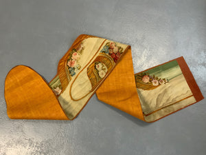 French Aubusson antique portiere tapestry pour l'entrée de la chambre (310 x 43cm) [2]