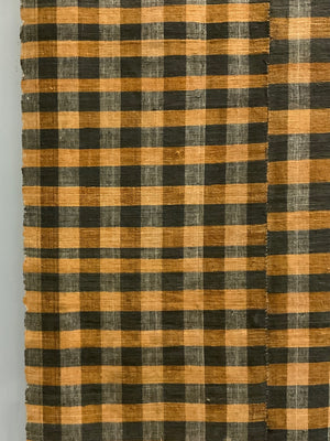 Turkish chequered wool flatweave cover (255 x 166cm)