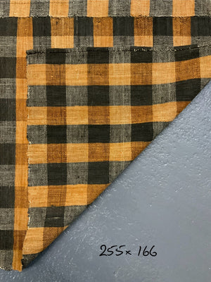 Turkish chequered wool flatweave cover (255 x 166cm)