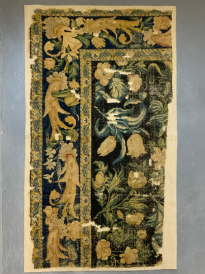 A Louis XIV Savonnerie carpet fragment (153 x 87cm)