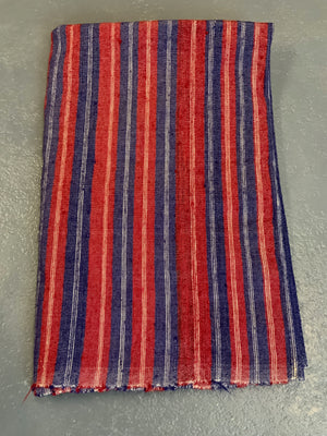 Turkish chequered wool flatweave cover (282 x 148cm)