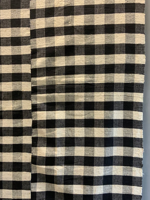 Turkish chequered wool flatweave cover (300 x 182cm)