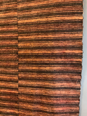 Turkish chequered wool flatweave cover (266 x 205cm)