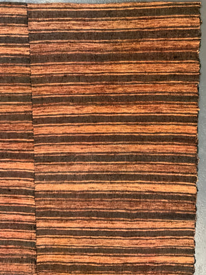 Turkish chequered wool flatweave cover (266 x 205cm)