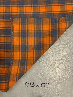 Turkish chequered wool flatweave cover (273 x 173cm)