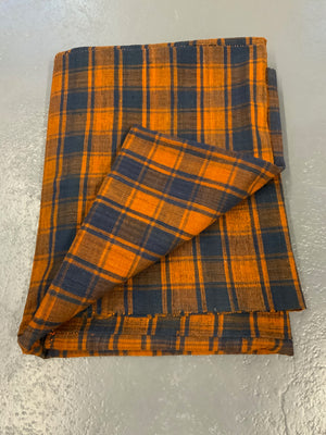 Turkish chequered wool flatweave cover (273 x 173cm)