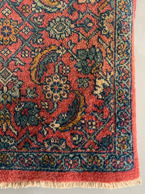 Sultanabad vintage Mahal mat (81 x 74cm)