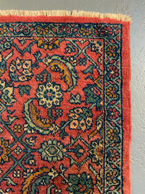 Sultanabad vintage Mahal mat (81 x 74cm)