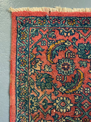 Sultanabad vintage Mahal mat (81 x 74cm)