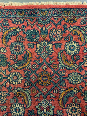 Sultanabad vintage Mahal mat (81 x 74cm)