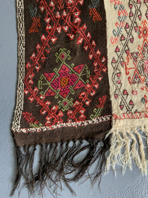 Turkish E. Anatolian antique perde tent divide (437 x 173cm)