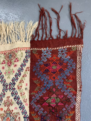 Turkish E. Anatolian antique perde tent divide (437 x 173cm)