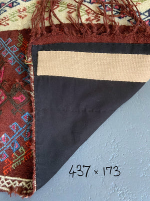 Turkish E. Anatolian antique perde tent divide (437 x 173cm)