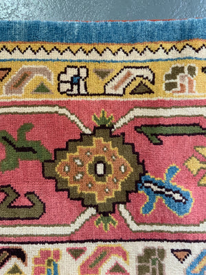 Turkish Ushak bespoke rug sample (124 x 113cm) *new