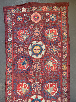 Uzbekistan Bukhara fine modern suzani (342 x 72cm)