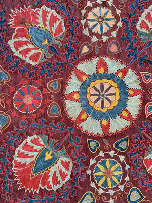 Uzbekistan Bukhara fine modern suzani (342 x 72cm)