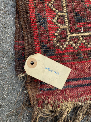 Chob Bash / Kizil Eyek Afghan oversize kelleigh carpet (673 x 300cm)