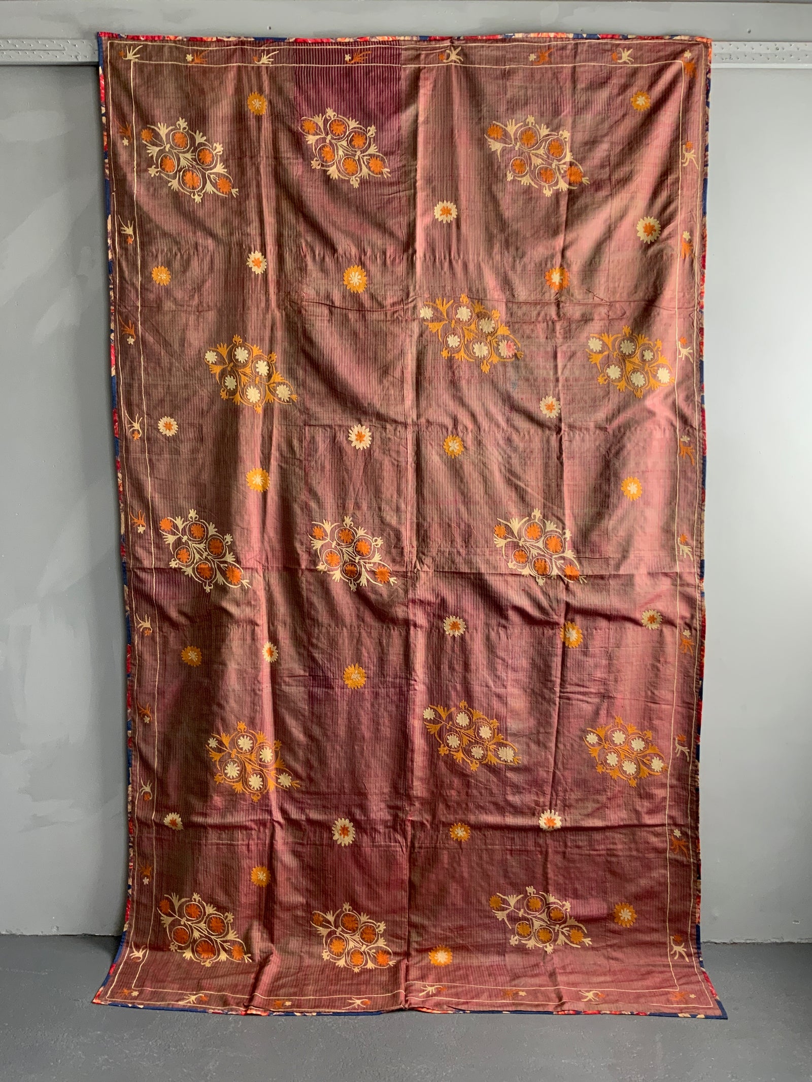 Uzbekistan vintage Andijan suzani (257 x 153cm)