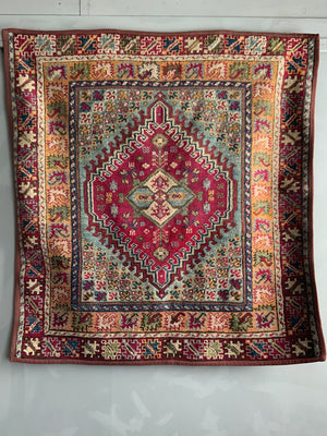 Moroccan Rabat vintage rug (155 x 142cm)
