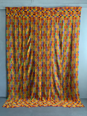 Ghana Ashanti chieftans kente mantle (265 x 191cm)