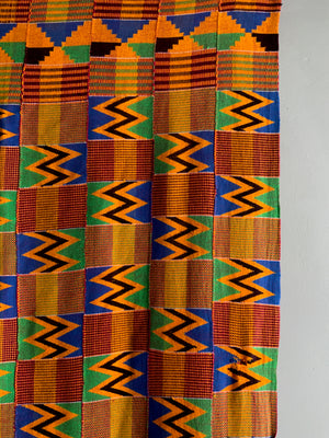 Ghana Ashanti chieftans kente mantle (265 x 191cm)