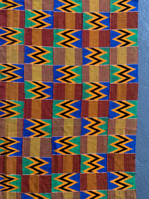 Ghana Ashanti chieftans kente mantle (265 x 191cm)