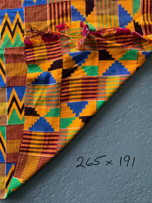 Ghana Ashanti chieftans kente mantle (265 x 191cm)