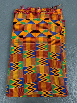 Ghana Ashanti chieftans kente mantle (265 x 191cm)
