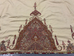 Superb antique Persian embroidery from a cloak (142 x 272cm)