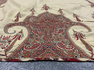 Superb antique Persian embroidery from a cloak (142 x 272cm)