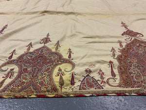 Superb antique Persian embroidery from a cloak (142 x 272cm)