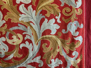 Presumed French stitched silk embroidery (207 x 196cm)