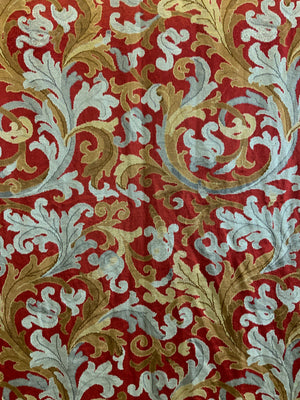 Presumed French stitched silk embroidery (207 x 196cm)