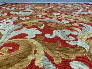 Presumed French stitched silk embroidery (207 x 196cm)