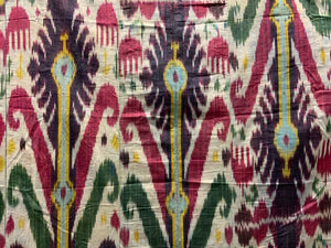 Uzbekistan antique silk adras ikat (170 x 130cm)