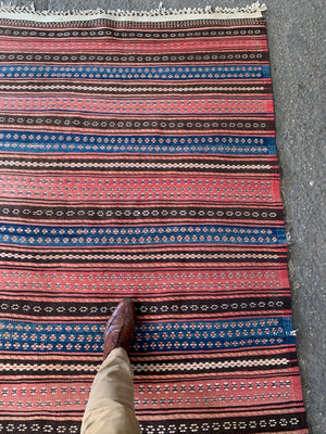 NWP or Sistan decorative striped large flatweave (280 x 185cm)
