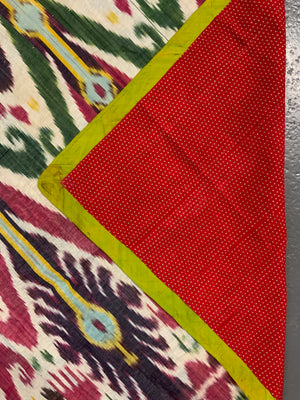 Uzbekistan antique silk adras ikat (170 x 130cm)
