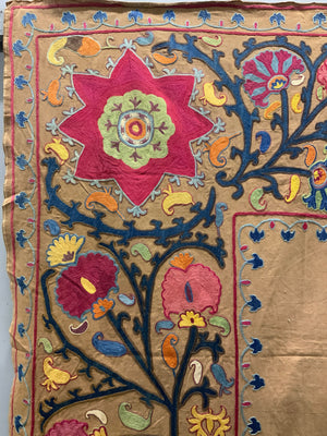 Uzbekistan Suzani antique fragment 244 x 82cm)