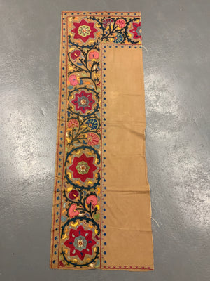Uzbekistan Suzani antique fragment 244 x 82cm)