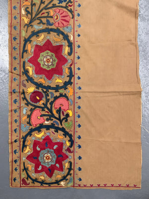 Uzbekistan Suzani antique fragment 244 x 82cm)