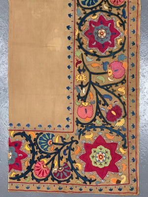 Uzbekistan Suzani antique fragment 244 x 82cm)