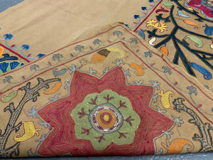 Uzbekistan Suzani antique fragment 244 x 82cm)
